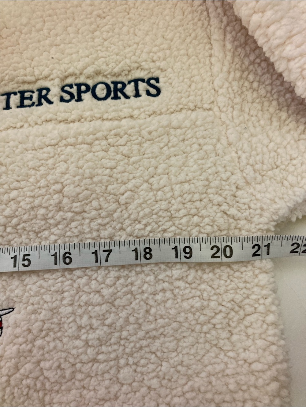 Disney Off-White Sherpa Jacket with Navy Trim - Picture 4 of 9